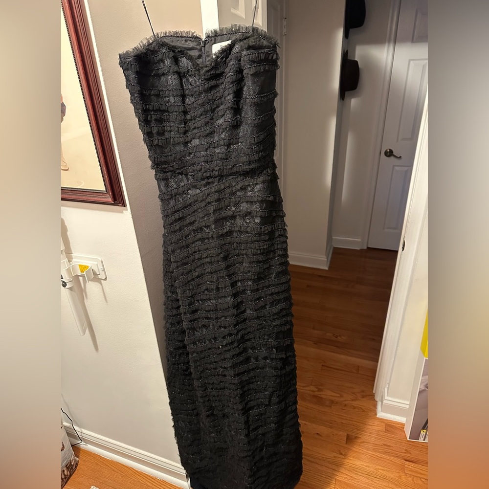 Vintage Bill Blass Black Strapless Gown